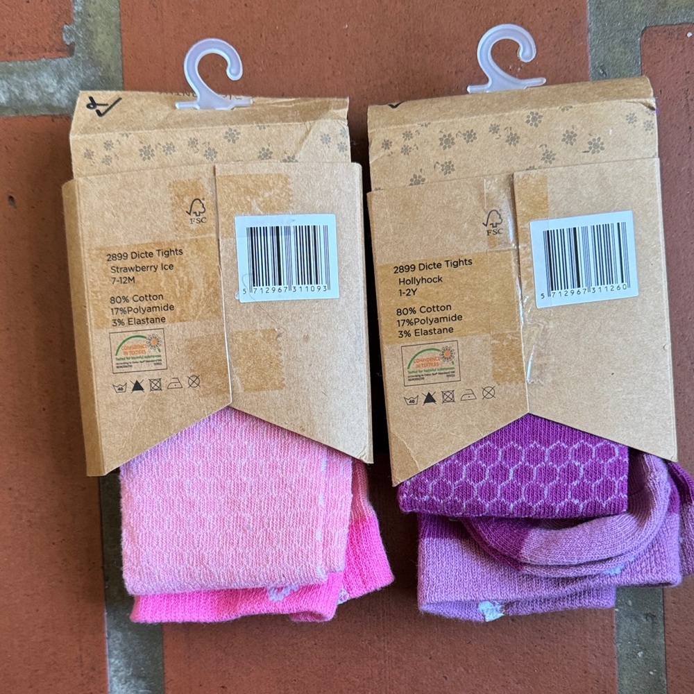 Alba of Denmark Purple and Pink  Tights
